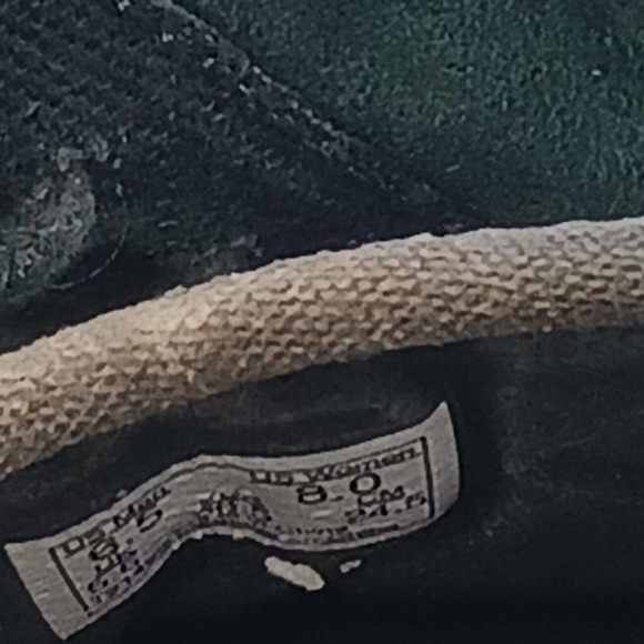 Vans Forrest Green Leather Unisex Women's 8/ Men 6.5 Zipper Sneakers 721499‎ - Picture 7 of 8